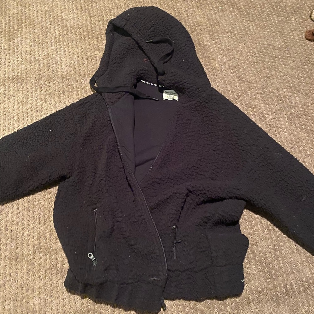 Aerie Offline black Sherpa jacket